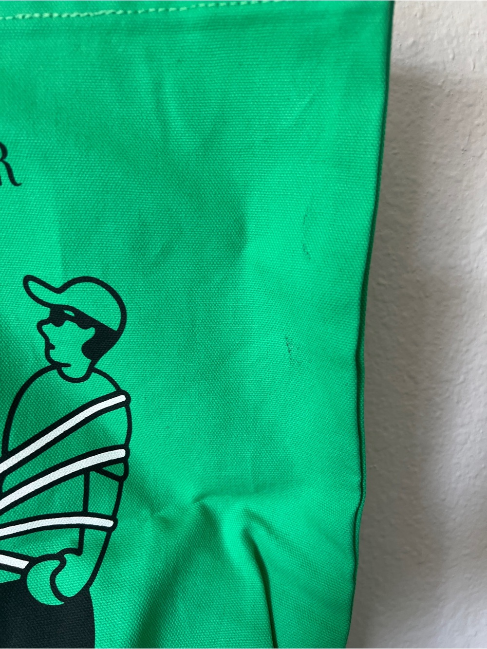 The New Yorker Limited Edition Dog Walk Winter 2025 Green Tote Bag - Picture 3 of 4